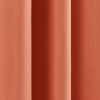 52 x 84 Inch Solid Orange Apricot Thermal Blackout Curtain Panels Set of 2