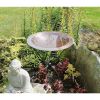 24 Inch Diameter Round Copper Plated Brass Large Bird Bath Rimmed Bowl