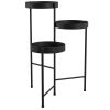Black Metal Multi-Tier Plant Stand for Stylish Plant Display
