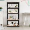 Black Heavy-Duty 60-Inch 5-Tier Adjustable Garage Shelving Rack