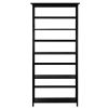Tall 5 Tier Bookcase in Black Wood Finish