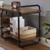 Modern Metal Wood Industrial Entertainment Center TV Stand for TVs Up to 65 Inch