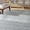 5 x 7.5 ft Blue & Grey Chevron Indoor/Outdoor Area Rug