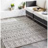 5 ft. x 8 ft. Black & Off-White Chevron Indoor/Outdoor Rug