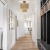 Bohemian 13.6 Inch Round Rattan Drum 2-Light Ceiling Light Semi Flush Mount