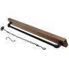 Farmhouse Rustic Industrial Ceiling-Mounted Hanging Pot Rack with 8 S-Hooks