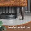 Mid Century Modern Lift Top Coffee Table TV Tray Laptop Desk Brown Wood Finish