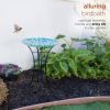 Dragonfly Mosaic Glass Birdbath with Black Metal Stand