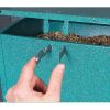 Rugged Green Metal Squirrel Proof Bird Feeder with Easy Refill Top