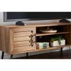 Modern Rustic Wood Finish TV Stand with Mid Century Legs for TVs Up to 65 Inch