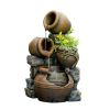 Rustic Pouring Pots Water Fountain Planter for Outdoor Spaces