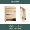 Outdoor Solid Cedar Wood Bat House – Holds Up to 75 Bats