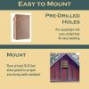 Outdoor Solid Cedar Wood Bat House – Holds Up to 75 Bats