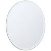 Oval Frameless 36 Inch Beveled Wall Mirror for Bathroom, Bedroom & Vanity