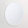 Oval Frameless 36 Inch Beveled Wall Mirror for Bathroom, Bedroom & Vanity