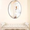 Oval 36 x 24 Inch Beveled Frameless Wall Mirror for Bathroom & Living Room