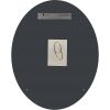 Oval 36 x 24 Inch Beveled Frameless Wall Mirror for Bathroom & Living Room