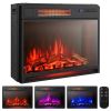 25-Inch Recessed Electric Fireplace Heater with 3 Flame Colors