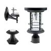Outdoor Pole Base Wall Mount Solar LED Light Yard Path Lighting 100 Lumens