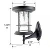 Outdoor Pole Base Wall Mount Solar LED Light Yard Path Lighting 100 Lumens