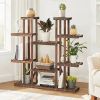 Solid Wood Indoor Outdoor 11 Tier Plant Stand for Patio & Balcony
