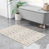 2 Ft x 3 Ft Hand Woven Wool Blend Grey Beige Ivory Persian Style Area Rug