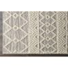 2 Ft x 3 Ft Hand Woven Wool Blend Grey Beige Ivory Persian Style Area Rug
