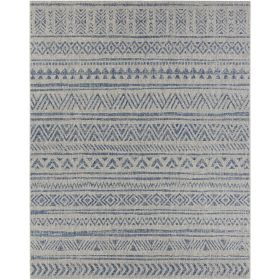 2 x 3 ft Blue & Grey Chevron Indoor/Outdoor Area Rug