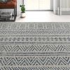 2 x 3 ft Blue & Grey Chevron Indoor/Outdoor Area Rug
