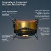 Outdoor Wood Burning Stainless Steel Smokeless Fire Pit with Cover