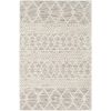 3 Ft x 5 Ft Hand Woven Wool Blend Grey Beige Ivory Persian Style Area Rug