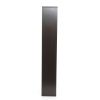 Modern 70 Inch High Display Cabinet Bookcase in Dark Brown Cappuccino Wood Finish