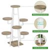 Modern Industrial White Metal Multi-Tier Indoor Plant Stand