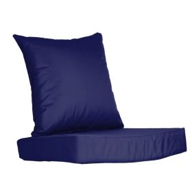 Outdoor Seat Cushion Set (Option: DarkBlue)