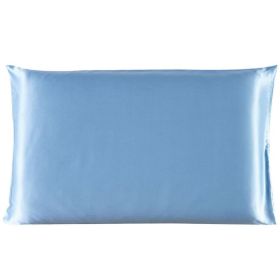 Satin Pillowcase (Option: Blue-20x26inches-1PC)