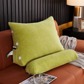 Backrest Pillow with Lumbar Cushion (Option: Green-45x22x50cm without headrest)