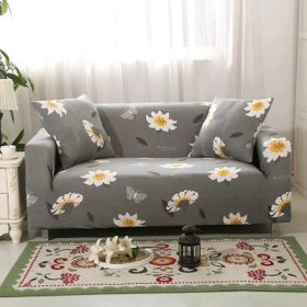 Printed Sofa Cover (Option: U-4 seater)