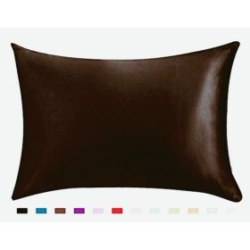 Satin Pillowcase (Option: Coffee-20x26inches-1PC)