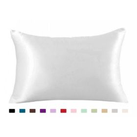 Satin Pillowcase (Option: white-20X36inches-1PC)