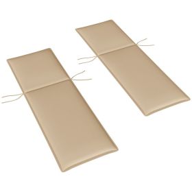 Chaise Lounge Cushion, Set Of 2, Beige (Option: Beige)