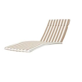 Salem Outdoor Lounge Chair Cushions, Set of 2 (Option: BrownWhite)