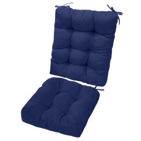 Back And Seat Cushion (Option: NavyBluePro)