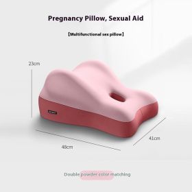 Multifunctional Bedside Sleep Cushion (Option: Double Pink Color Blocking-41x48x23cm)