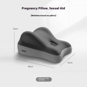 Multifunctional Bedside Sleep Cushion (Option: Double Gray Color Matching-41x48x23cm)