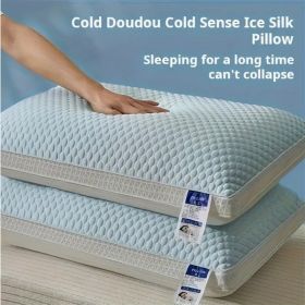 Cooling Breathable Pillows, 1 Pack (Option: Deep Blue)