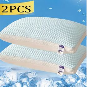 Cooling Breathable Pillows, 2 Pack (Option: Sky Blue)