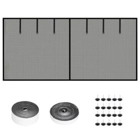 16x7FT Magnetic Garage Door Screen Two Car Garage Screen Mesh Fiberglass Garage Net With Magnetic Closure 6 Buckle Straps For Two Cars (Option: 16X7FT)