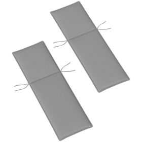 Chaise Lounge Cushion, Set Of 2, Gray (Option: Gray)