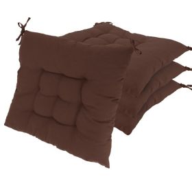 Square Chair Cushion, Set of 4 (Option: Standard-Brown)