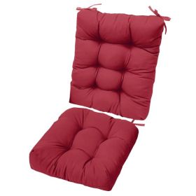 Back And Seat Cushion (Option: WineRedPro)